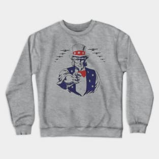 Uncle Sam Aviation Planes WW2 Vintage Propaganda Crewneck Sweatshirt